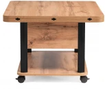 Стол-трансформер Woodville Виват дуб вотан / черный 490591