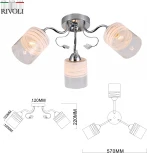 Люстра потолочная Fabiana 9102-303 3 * Е27 60 Вт