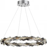 Подвесной светильник ST Luce Diamanta SL6009.103.01 Золотистый/Прозрачно-Дымчатый LED 1*30W 3000K (220V, на тросе, кольцо)