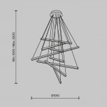 Подвесной светильник Maytoni Line MOD016PL-L96GK (LED, 220V, на тросе)
