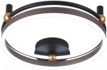 Потолочный светильник круглый Crystal Lux FERNANDO PL48W LED COFFEE/BLACK (220V, пульт управления, кольцо)