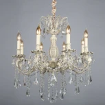 Подвесная люстра Omnilux Taranto OML-74403-08 (220V, на цепи, подсвечник, свеча)