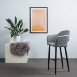 Стул барный R-Home Oscar Сканди Браун/Черный