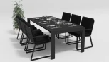 Обеденная группа Gardenini Malia (Алюминий,Ткань/Темно-серый,Черный) DMLA.010622.C1