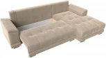 Диван угловой НордСтар правый угол (Бежевый/Велюр) Лига Диванов арт.121105