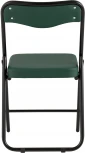 Складной стул Stool Group Джонни экокожа зелёный каркас черный матовый УТ000035364