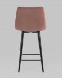 Стул полубарный Stool Group Джанго велюр пыльно-розовый высота сиденья 60 см УТ000035293