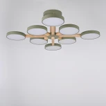 Потолочная люстра Wi-Fi на штанге Turna L8 Khaki By ImperiumLoft Turna-B01 (LED, 220V, голосовое управление, умный дом - Алиса)