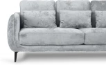 Диван Amsterdam трехместный ОГОГО (арт.786598), (Ткань,Велюр/Светло-серый)