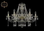 Подвесная люстра Art Classic 11.12 11.12.6.240.Gd.Sp (220V, хрусталь, на цепи, подсвечник, свеча)
