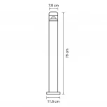 Наземный светильник Lightstar Raggio 376707 (LED, 220V, IP55)