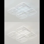 Потолочная люстра светодиодная Natali Kovaltseva Gravur LED LAMPS 81383 с пультом ДУ, моб. приложением 80W, белый, LED