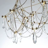 Подвесная люстра светодиодная хрустальная с пультом с регулировкой цветовой температуры Modelux MODELUX ML.5603.1000P BS