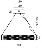 Подвесная люстра Fluorite Festo FL1052-7P (LED, 220V, на тросе, кольцо)