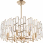 Подвесная люстра хрустальная на штанге Arte Milano Sorrento-3209 373209/8/350/560 GD (220V)