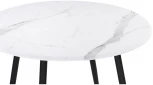 Деревянный стол Notta Абилин 100 мрамор белый / черный матовый 517038