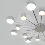 Потолочная люстра Eurosvet Nitrino 90242/16 хром (LED, 220V, пульт управления)