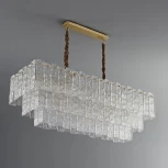 Подвесная люстра каскадная большая iLamp Manhattan P6315-1200 BR (220V, на цепи)