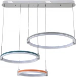 Подвесной светильник ярусный (14022/3P White) Indigo Attuale V000115L (регулировка яркости, LED, 220V, пульт управления, на тросе, кольцо)