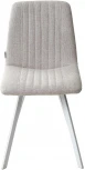 Стул ELVIS WZ2042-02 светло-бежевый фактурный велюр/ белый каркас M-City 629M04987