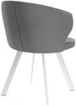 Стул DikLine 249 поворотный, B22 GREY, ножки белые