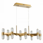 Подвесная люстра Gemina SL6007.203.16 Латунь/Прозрачный LED 16*2,5W 4000K