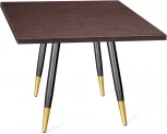 Стол SHT-TU14/ЛДСП 80/80 венге/чёрный муар/золото Sheffilton SHT-TU14 9738378803
