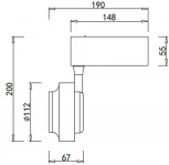 Трековый светодиодный светильник для магнитного шинопровода, 15W 24V Donolux Occhio DL18784WW15WM