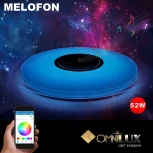 Потолочный светильник круглый Omnilux Melofon OML-47307-52 (LED, 220V, управление смартфоном, умный дом - i-Lamp, звездное небо)