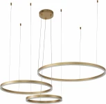 Подвесной светильник Galass V000013L (14001/3P Gold) (LED, 220V, пульт управления, на тросе, кольцо)