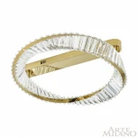 Потолочный светильник круглый Arte Milano Venezia 316223/D600 GD (регулировка яркости, LED, 220V, хрусталь, пульт управления, круглые)