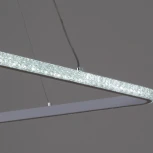 Подвесной светильник светодиодный с пультом Reluce 06316-3.9-01 WH (ночной режим, 220V, на тросе, кольцо)