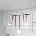 Комплект ременной трековой системы Belty на штанге Rod Denkirs Belty Set DK55SET07-01-BR (LED, 48V, шарики)