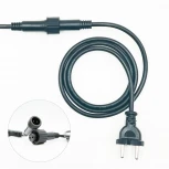 Белт-Лайт UNIBELT 10м, Провод Черный Каучук, Шаг 100 см, 10 Подвесных Патронов, IP65