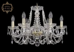 Подвесная люстра Art Classic 11.11 11.11.6.195.Gd.Sp (220V, хрусталь, на цепи, подсвечник, свеча)