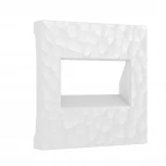 Накладка для двойной розетки Еthernet RJ-45 (hammer белый) Werkel W1291101 (a052016)