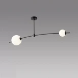 Потолочная люстра на штанге iLedex Epical 6827-2 BK+WH (220V, шарики)