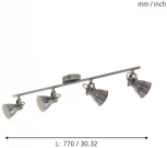 Спот на штанге Eglo Seras 96555 (220V, круглые)