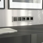 Рамка на 5 постов (дымчатый) Werkel W0053117