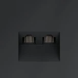 Розетка двойная Ethernet RJ-45 (графит) Voltum S70 VLS060207