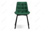 Стул Notta на металлокаркасе Челси зеленый / черный 493364
