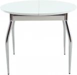 Стол Ривьера СВ D90, Стекло, Белый, 5, Аврора