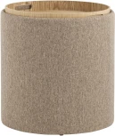 Пуф-столик с ящиком Хюгге S рогожка бежевый УТ000035339