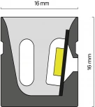 Гибкий неон 16x16 24В 10Вт/м 4000K IP67 10м (боковой изгиб) Maytoni Изгиб поперек оптической оси 432015