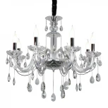 Подвесная люстра Omnilux Valledoria OML-70203-08 (220V, подвески, на цепи, подсвечник, свеча)