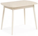 Стеклянный стол Woodville Калверт кремовый 551084