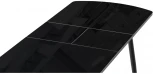 Стеклянный стол Woodville Бейкер черный 551082