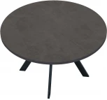 Стол DikLine RD100 Хромикс бронза,опоры черные