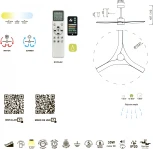 Люстра потолочная-вентилятор с ПДУ Mantra Thai 8716 (регулировка яркости, LED, 220V)