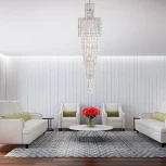 Подвесная люстра каскадная Arti Lampadari Valencia E 1.11.50.501 N (220V, хрусталь, на цепи)